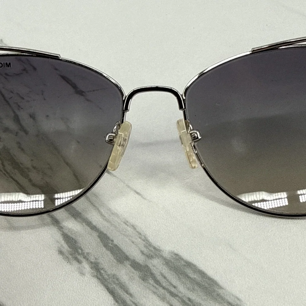 Michael Kors Gold Cat Eye Sunglasses Brown Lens MK1035 St. Lucia Case Luxury